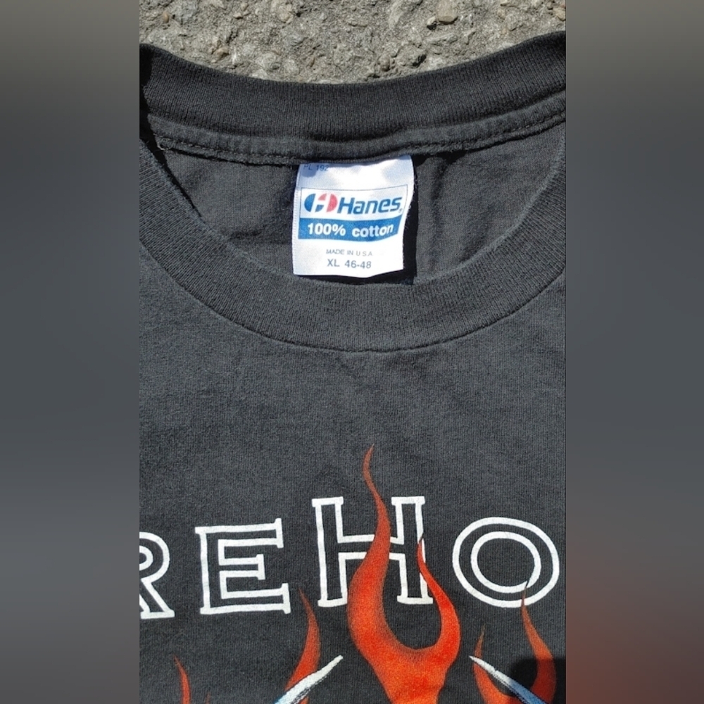 Vtg 1991 FireHouse World Tour Hanes Made in USA Size (XL) - Picture 3 of 7
